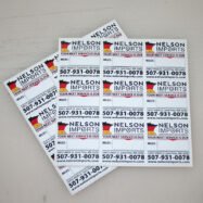 Custom Oil Change Reminder Service Stickers