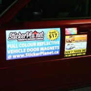 Reflective Vehicle Door Magnets