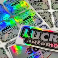 Custom Metallized Vinyl Stickers