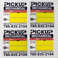 Mixed Materials Oil Change Reminder Stickers