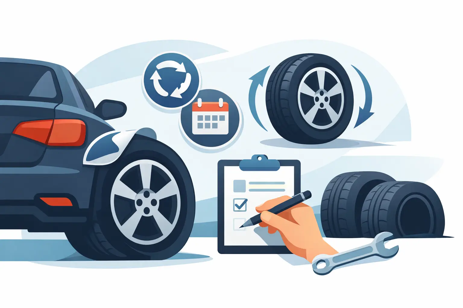 Tire Rotation Reminder Stickers That Work