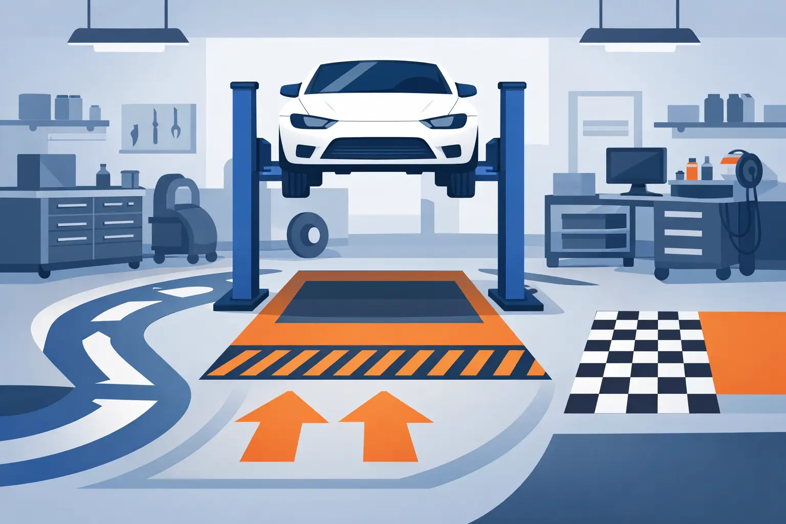 Best Floor Graphics for Auto Shops