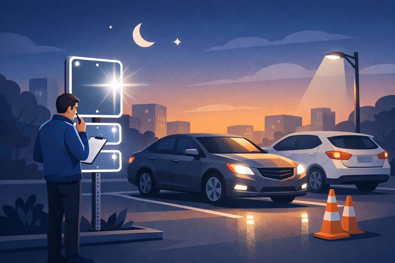 How to Use Reflective Parking Signs Right