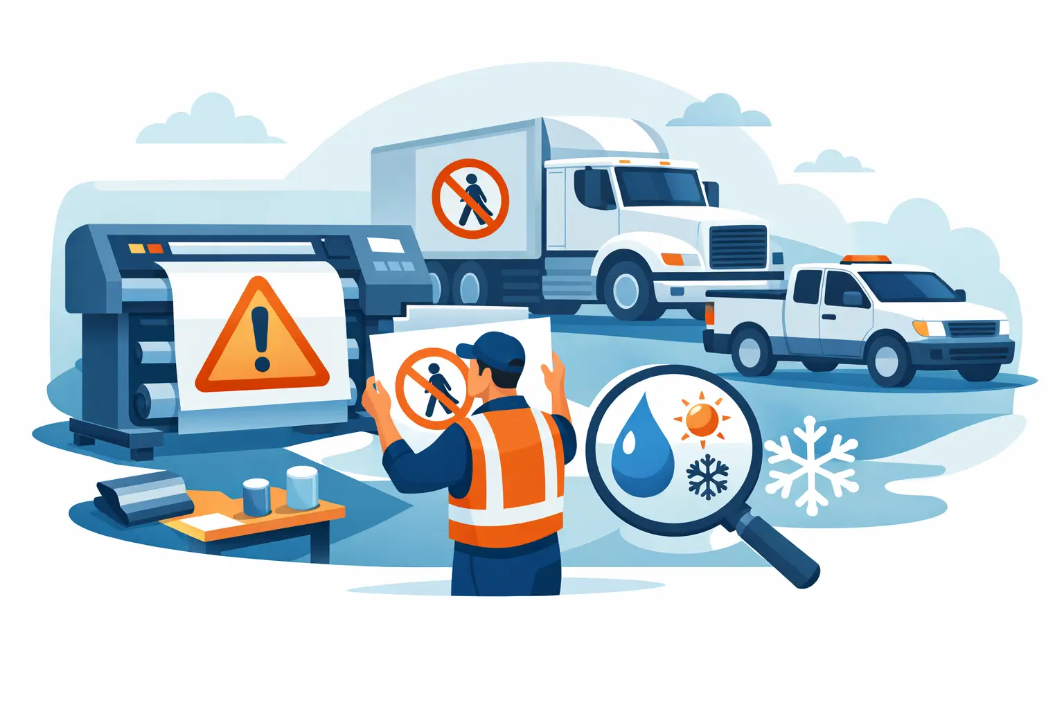 Fleet Safety Sign Printing That Holds Up