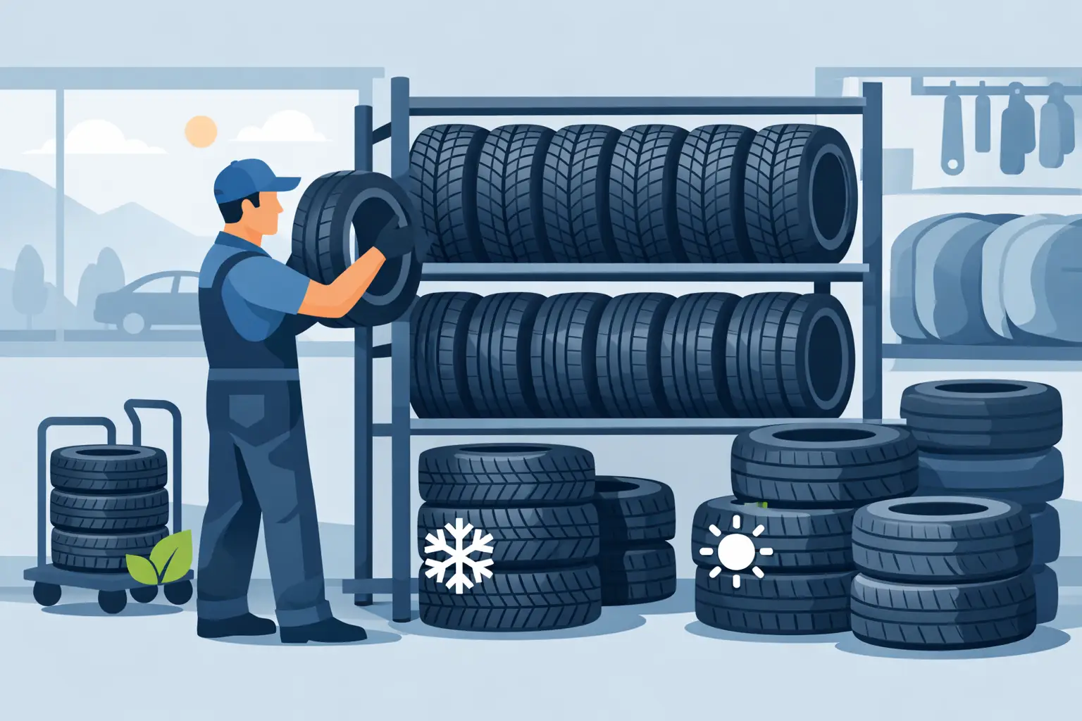 How Auto Shops Organize Seasonal Tire Storage