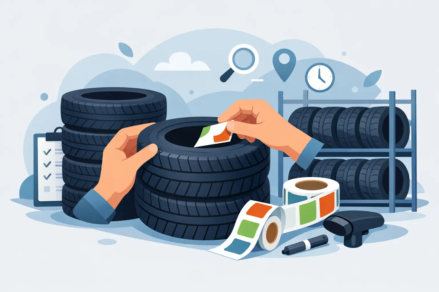 How to Use Tire Storage Stickers Right