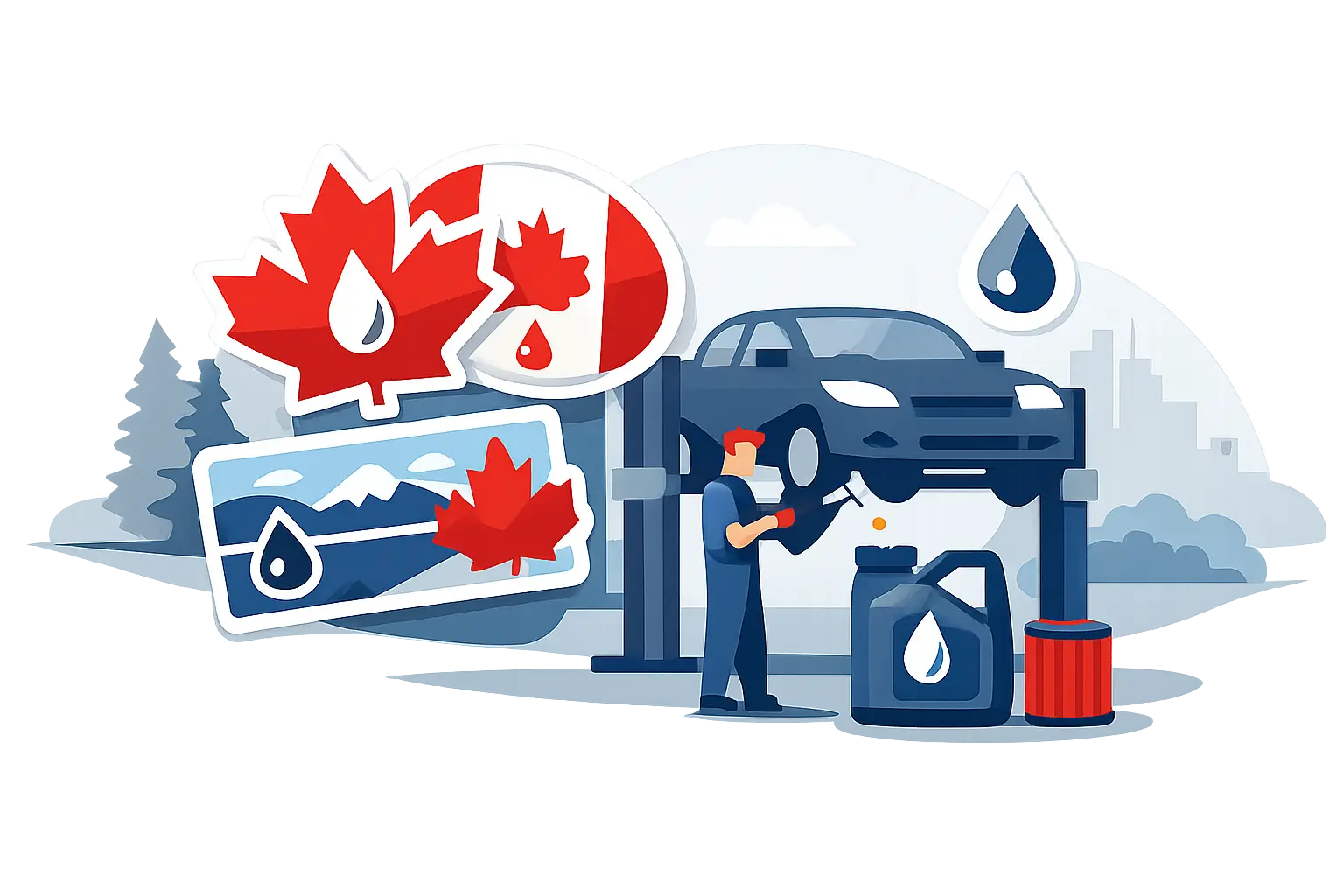 Best Canadian Oil Stickers for Service Shops