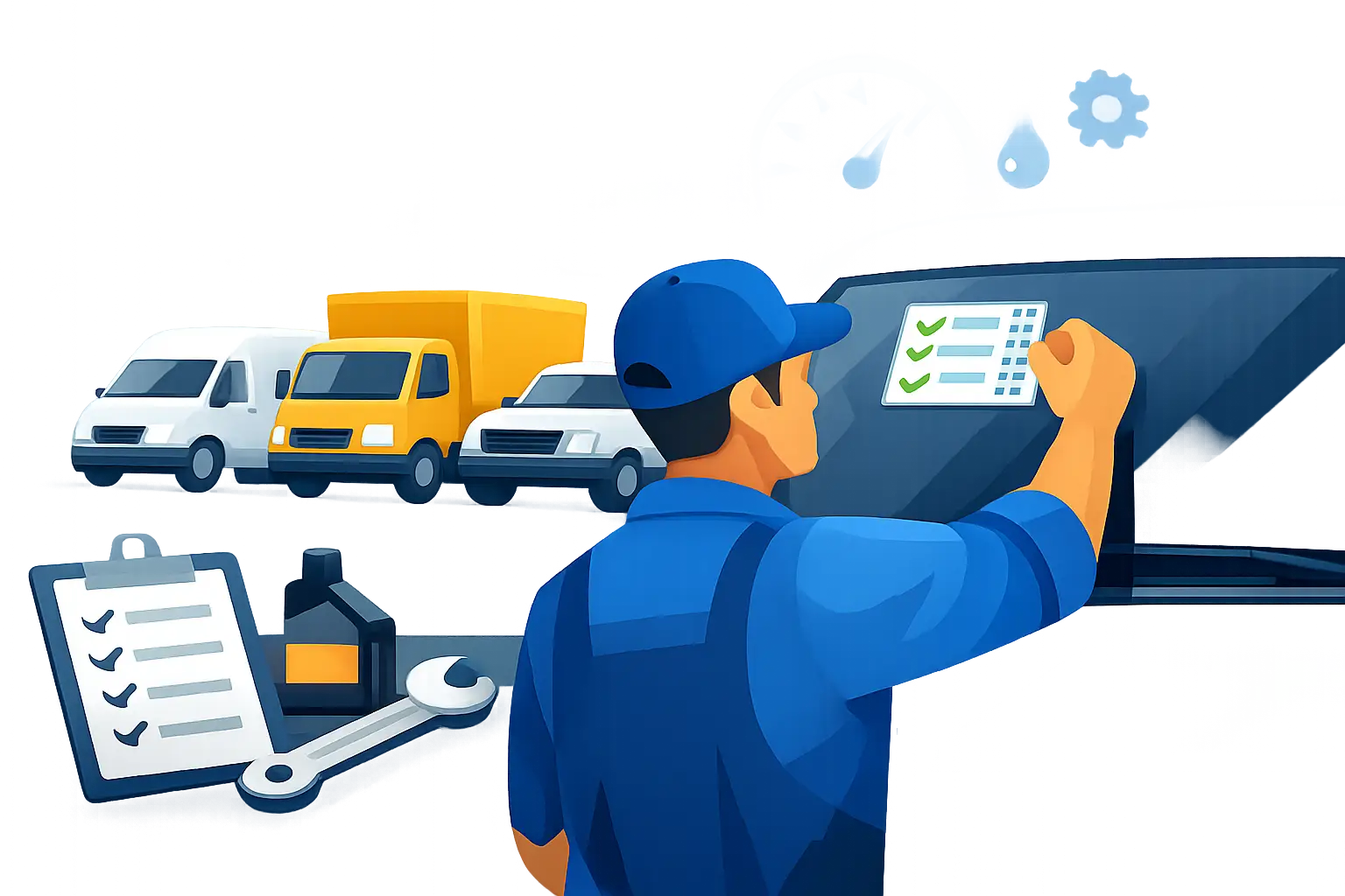Fleet Service Stickers That Keep Work Moving