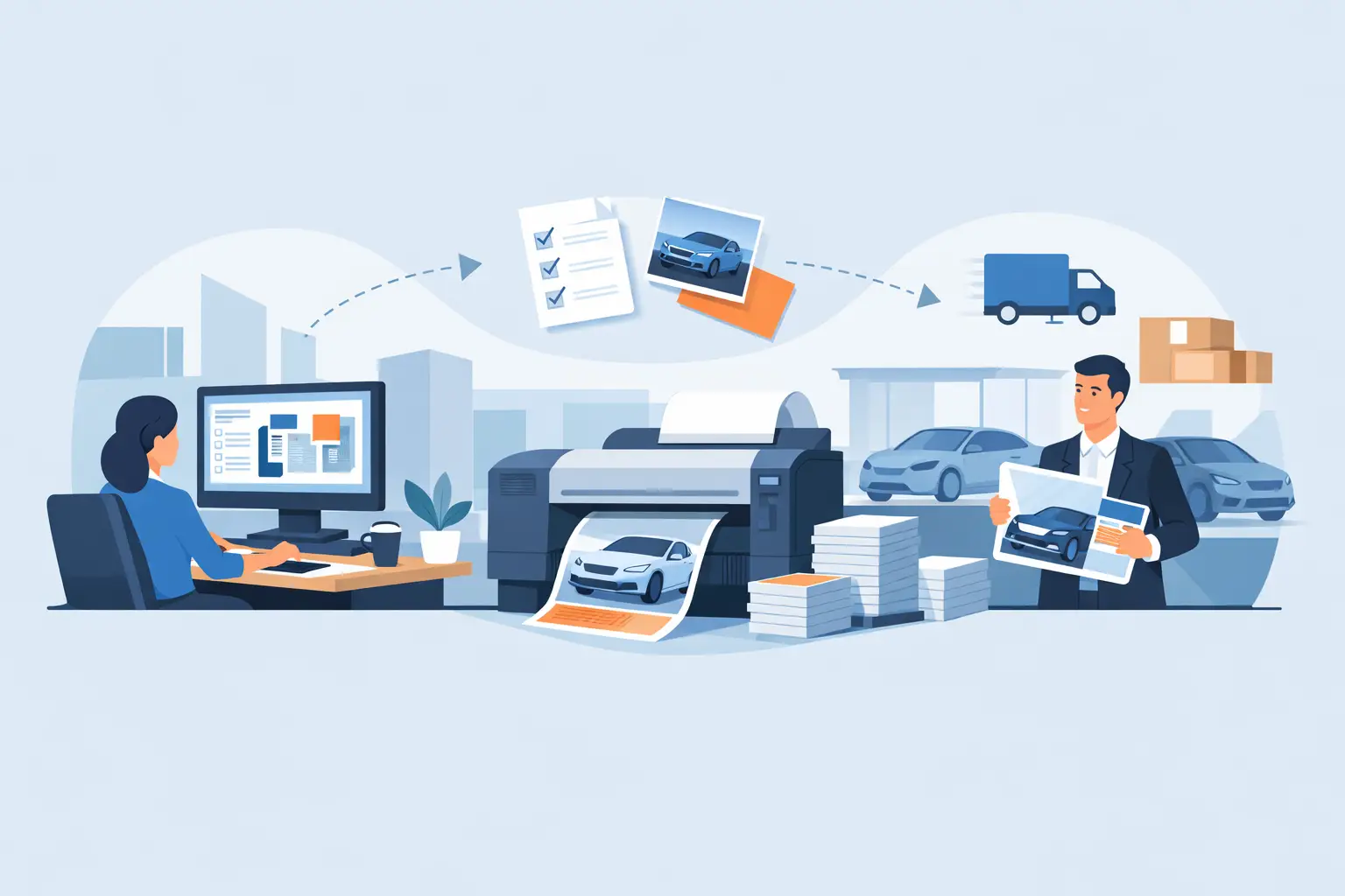 Dealership Print Ordering Workflow Example