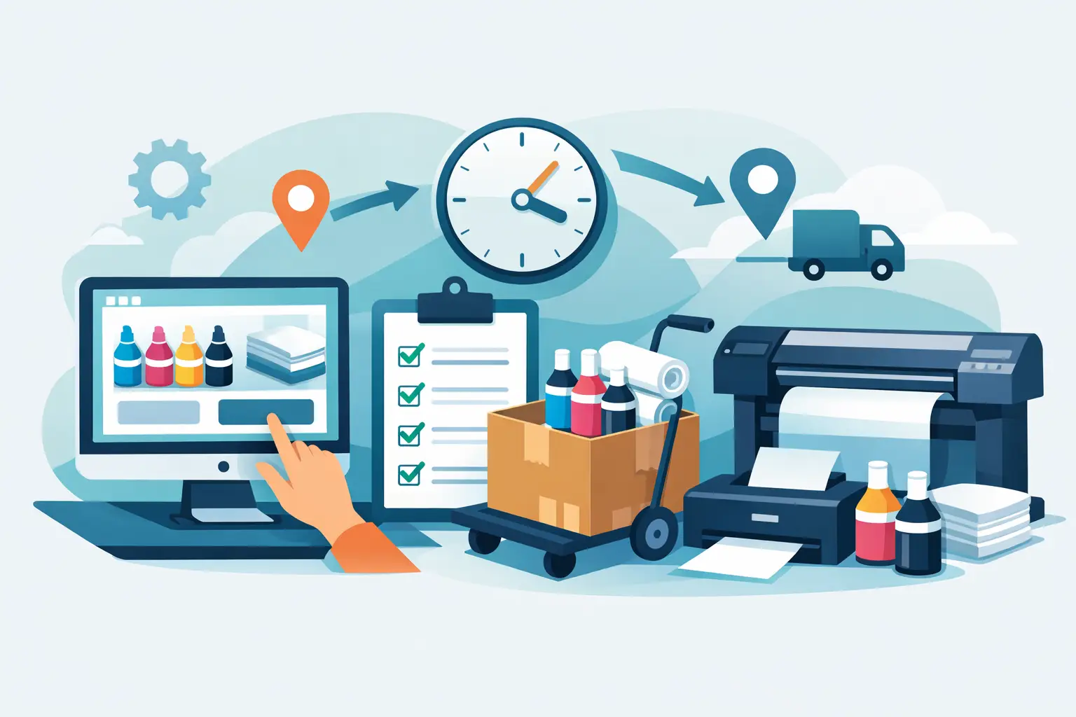 How to Reorder Shop Print Supplies on Time