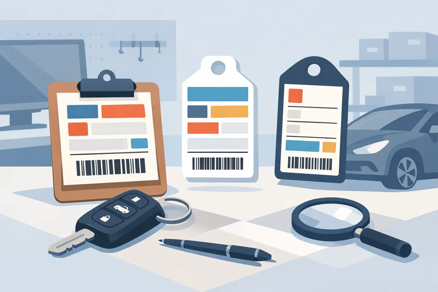 Dealer Identification Label Examples for Shops