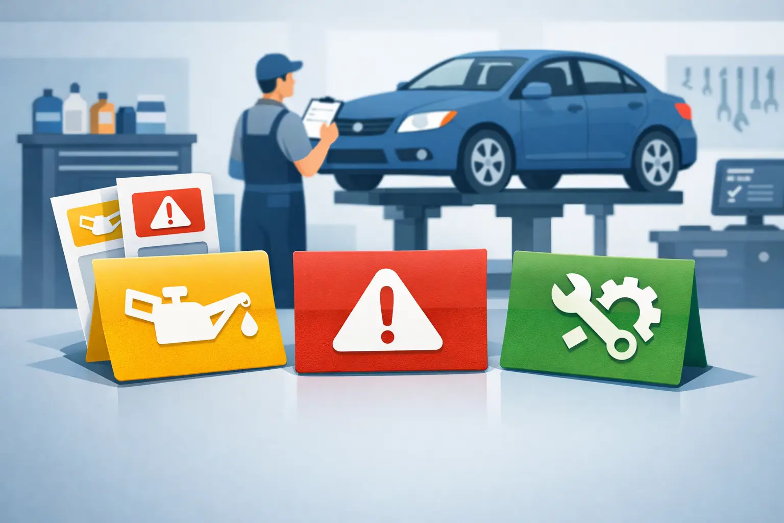 Best Maintenance Light Reminder Labels for Shops