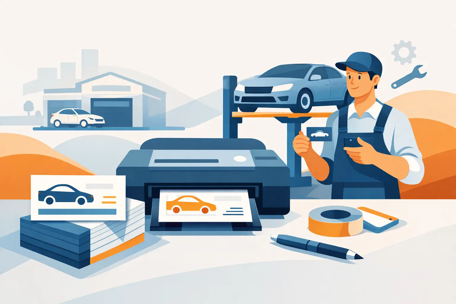 Business Card Printing for Garages That Works