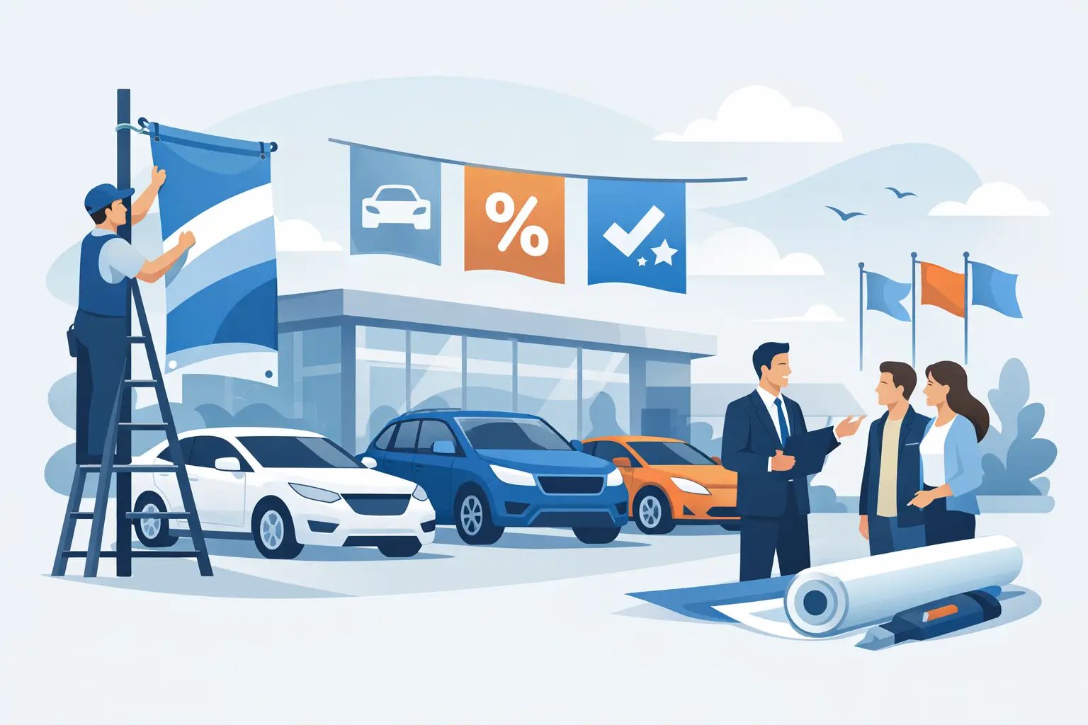 Custom Banners for Dealerships: A Practical Guide