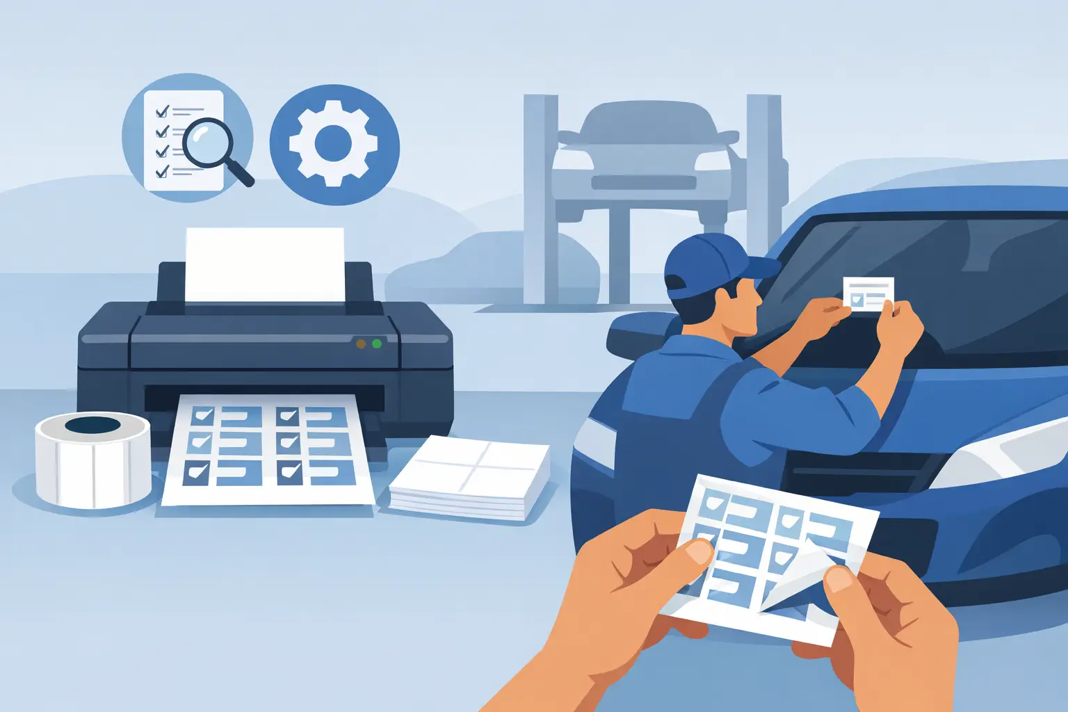 How to Print PDI Inspection Stickers Right